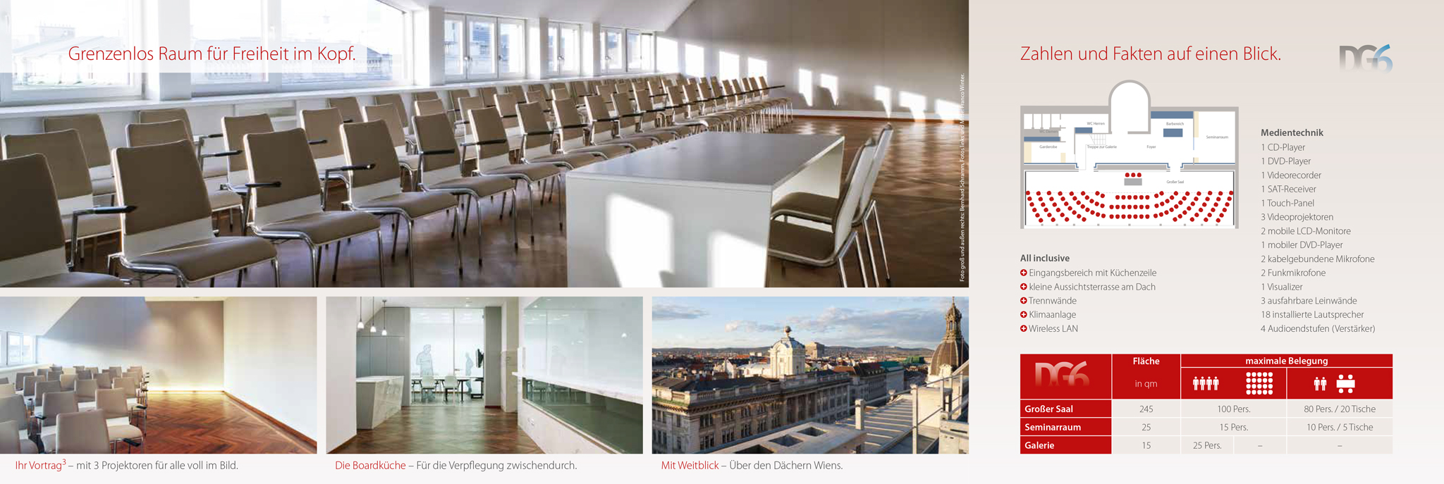 Seminarraum im Dachgeschoss